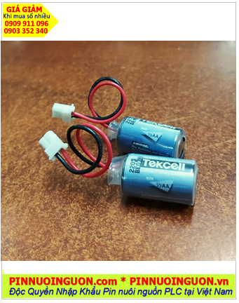 Tekcell SB-AA02; Pin nuôi nguồn PLC Tekcell SB-AA02 LITHIUM 3.6V 1/2AA 1200mAh _Made in Korea